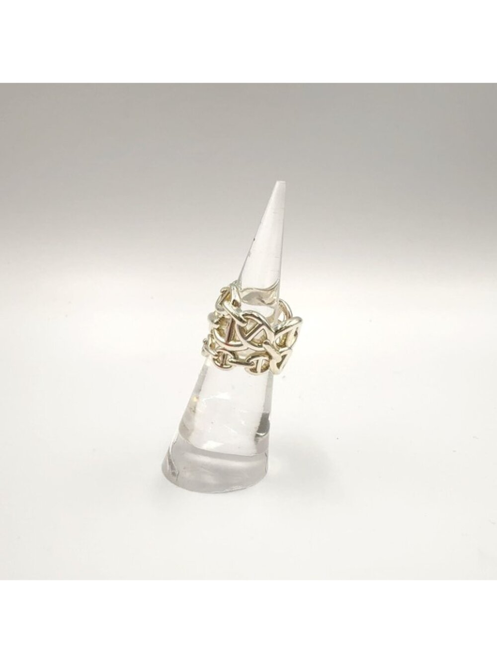 Hermes Chaine D'ancre Enchainee GM Silver Ring - Picture 7 of 11